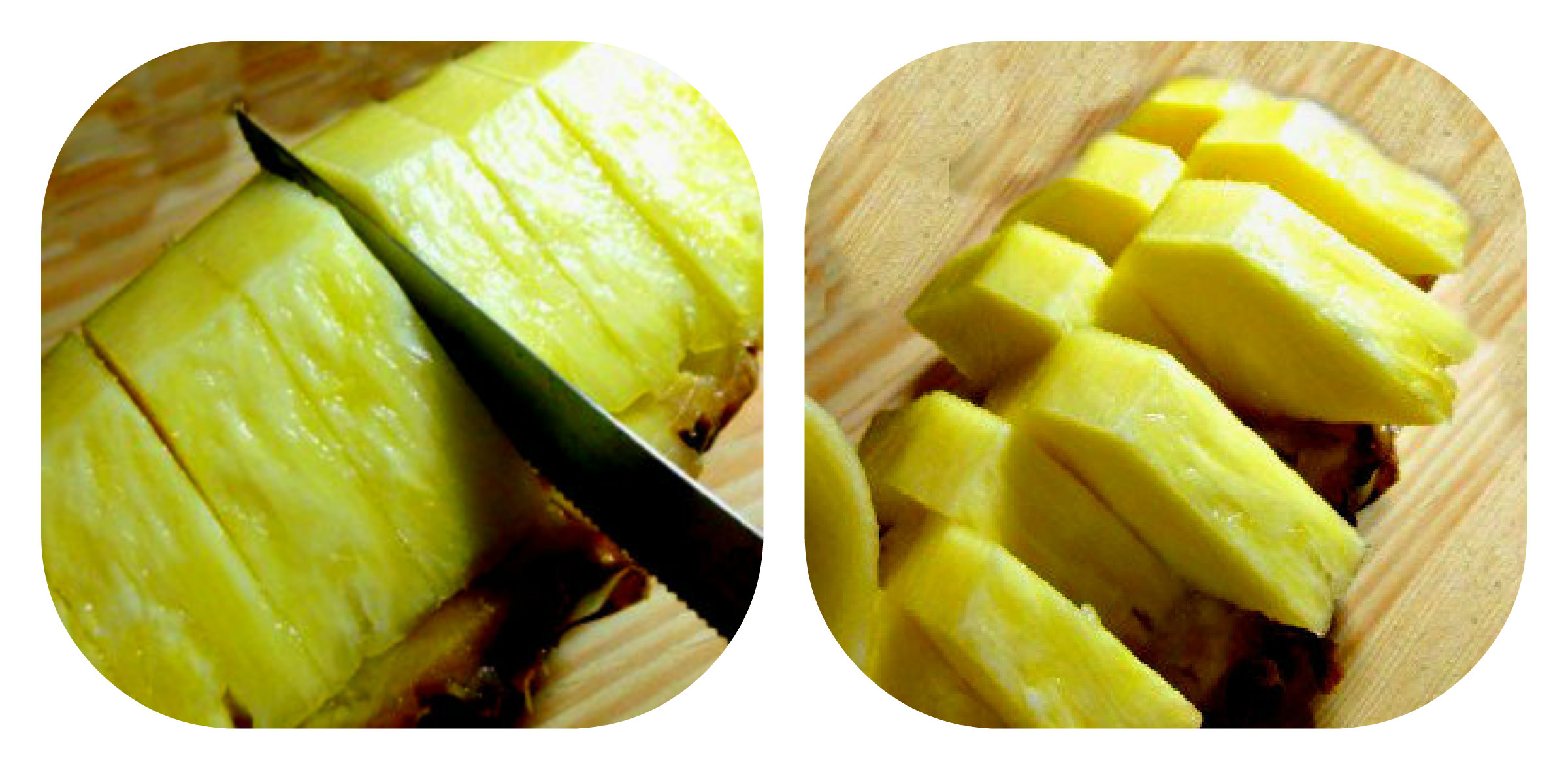 Come si taglia l’ananas a cigno