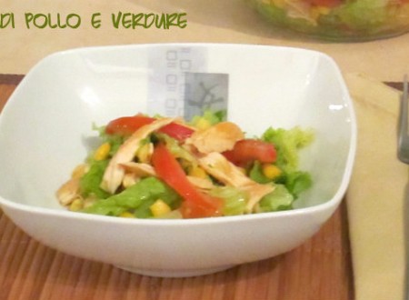insalata di pollo e verdure -ricetta contest rimettiamoci in forma-