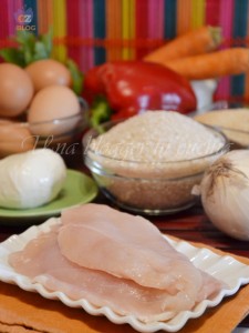 Ingredienti crocchette arroz con pollo