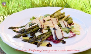 insalata di asparagi con grana e aceto balsamico-ricetta contorni-golosofia