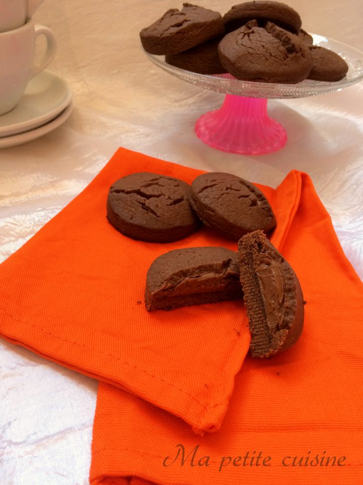 Biscotti al cacao e nutella simil grisbi