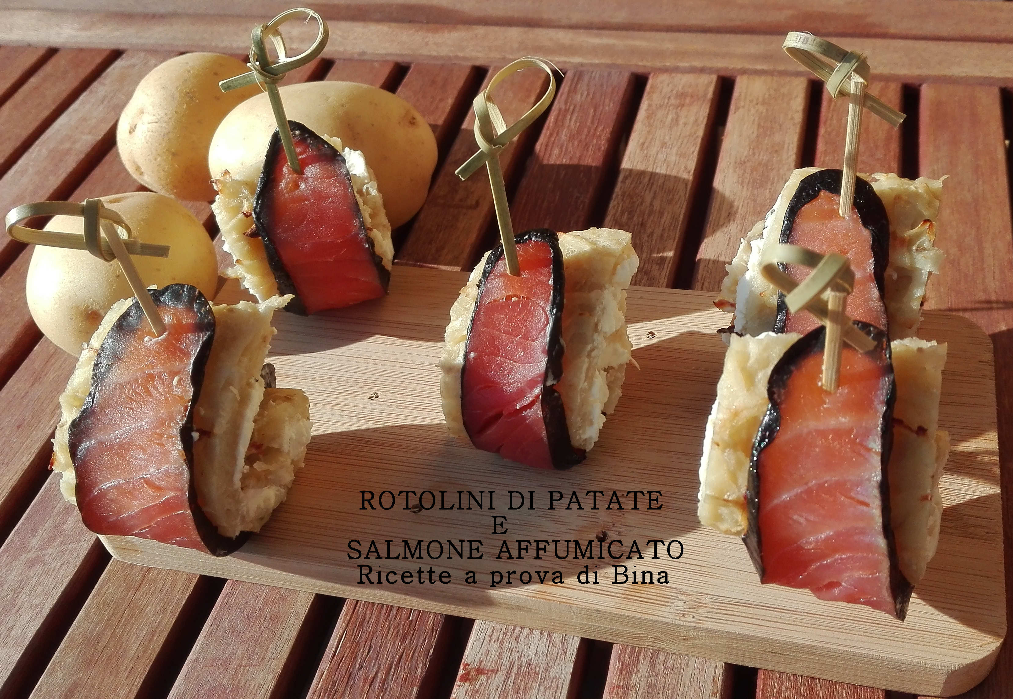 Rotolini di patate e salmone affumicato ricette a prova for Salmone ricette