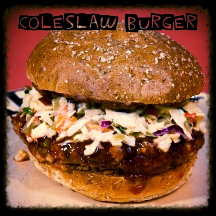 Coleslaw burger