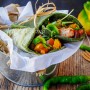 Tortillas agli spinaci con pollo e peperoni vickyart arte in cucina