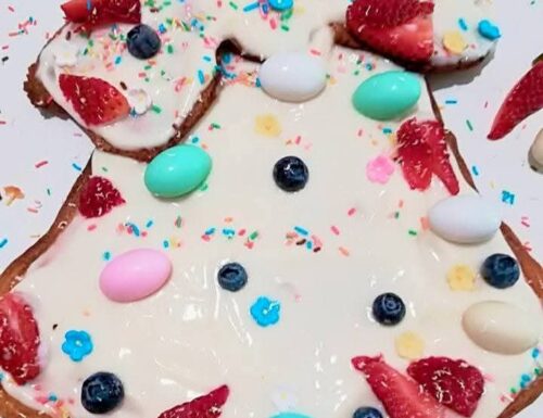 Campana di frolla crema al latte  e cioccolato bianco