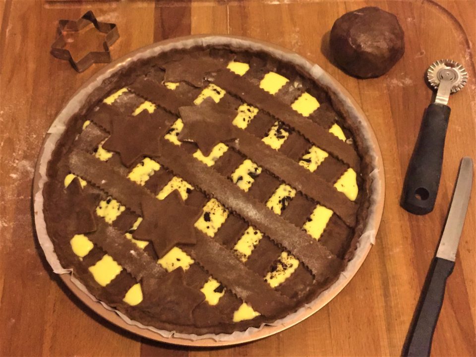 crostata cacao pasticcera cioccolato