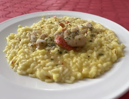 Risotto zafferano e capesante