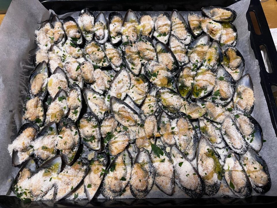 cozze gratinate forno