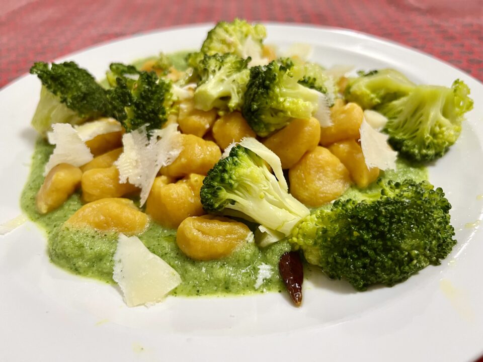 gnocchi carote crema broccoli