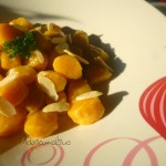 Gnocchi eco di ricotta, bucce di carote e mandorle