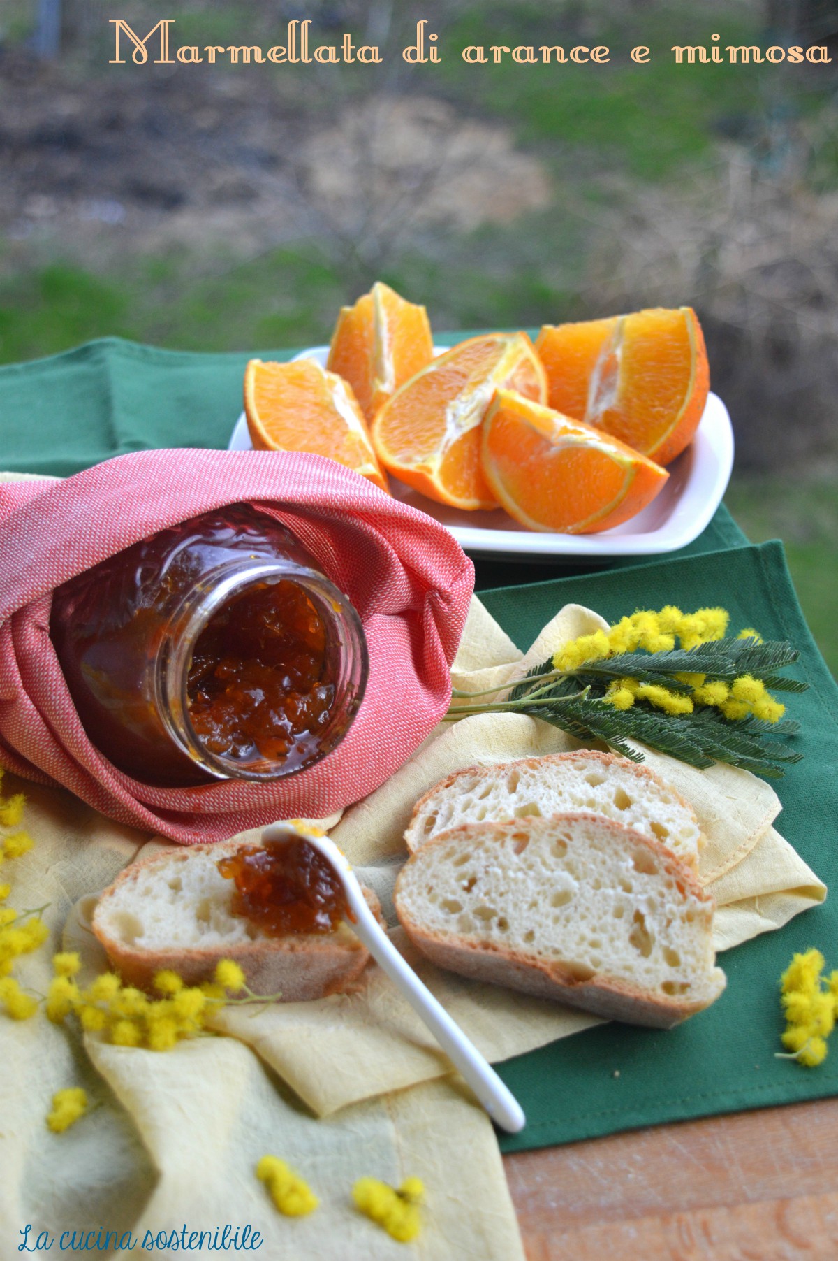 Marmellata di arance e mimosa