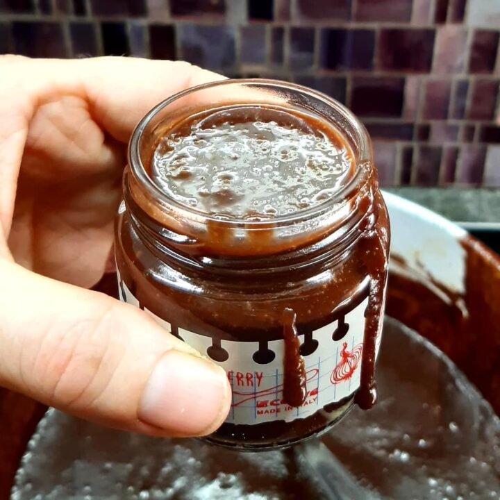 crema proteica al cioccolato fondente