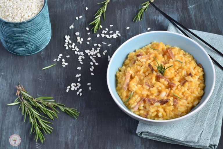 Risotto zucca speck e rosmarino ⋆ Adatta la Ricetta