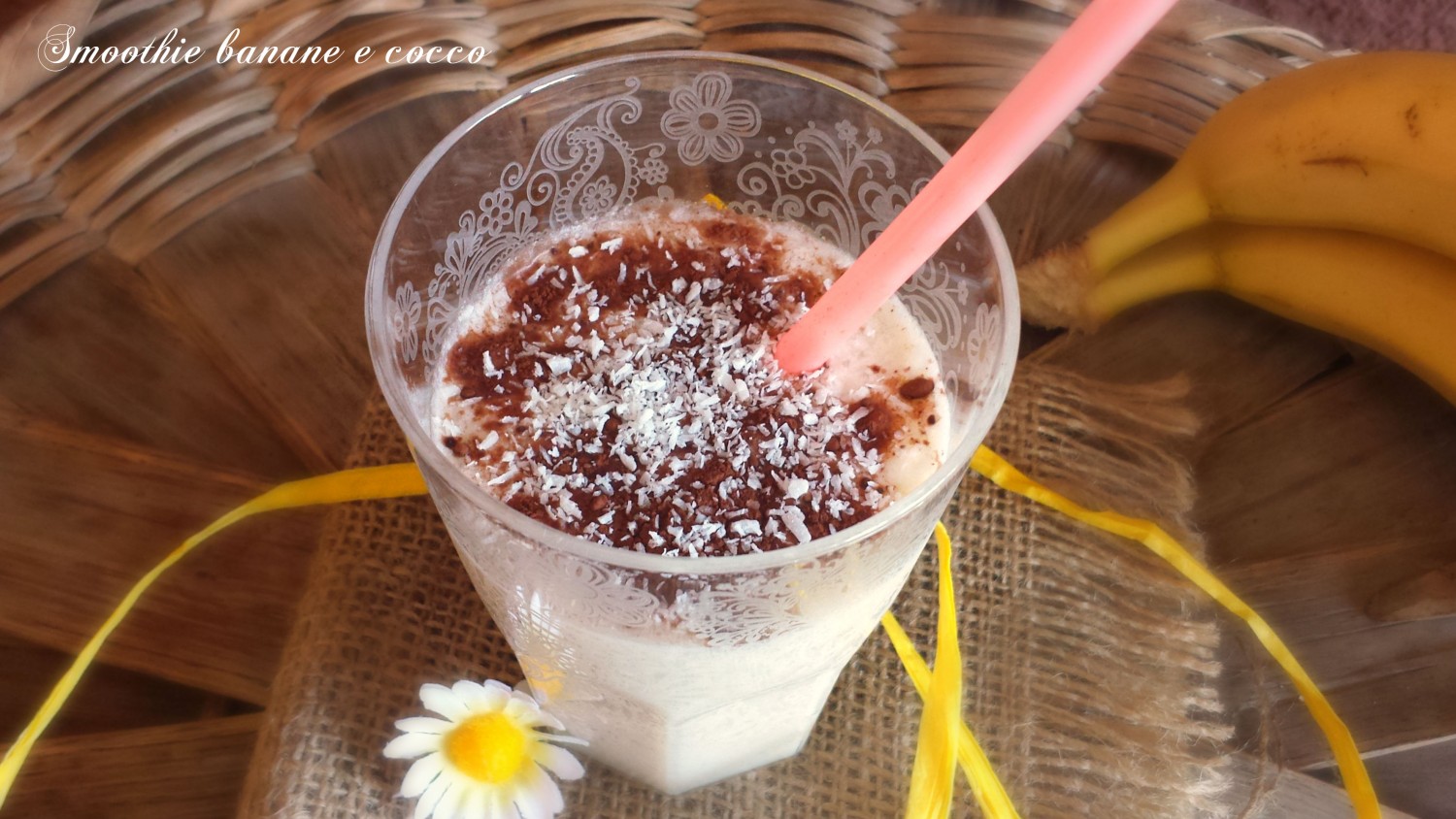 smoothie banana e cocco