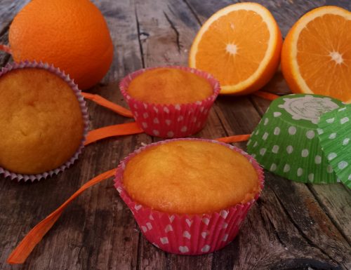 Muffin alle mele frullate e arancia