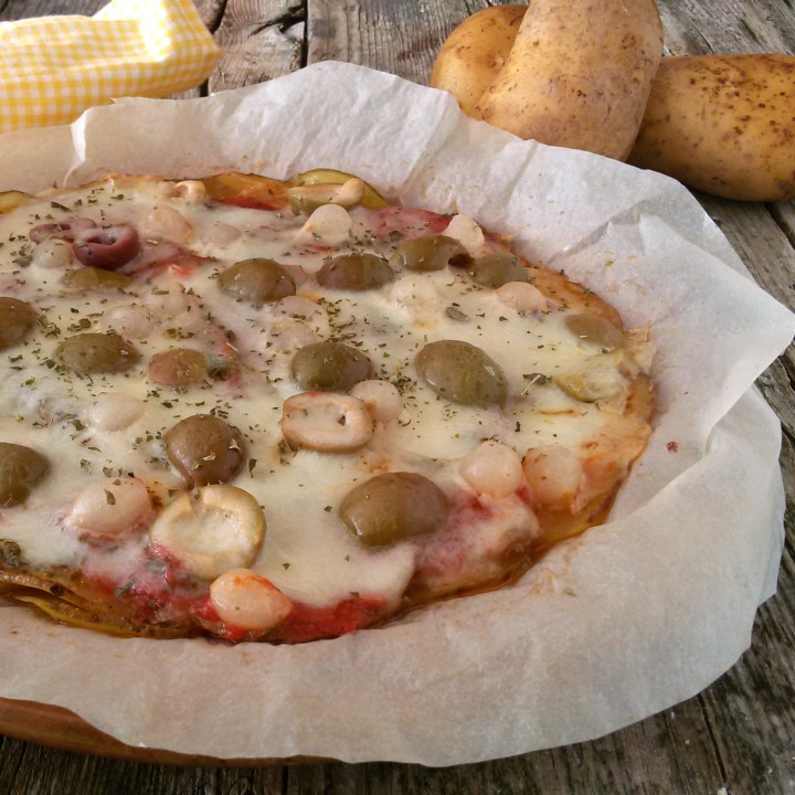 pizza di patate con olive