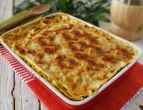 Lasagna ricotta e spinaci cremosa e delicata