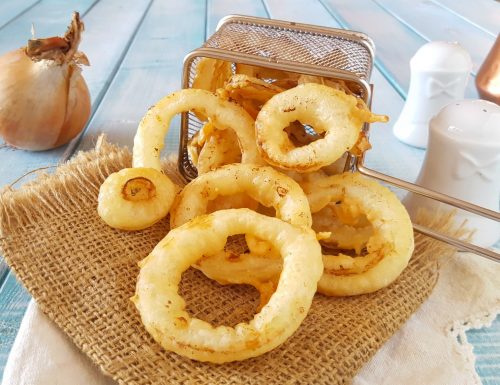 Anelli di cipolla fritti Onion Rings americani