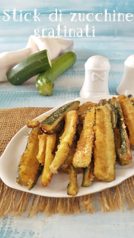 stick di zucchine gratinati al forno