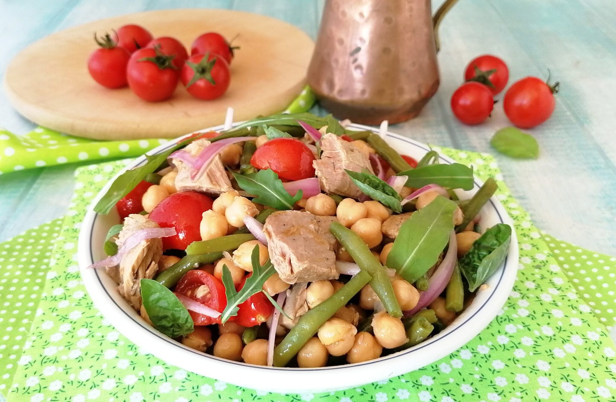 INSALATA DI CECI E TONNO ESTIVA FRESCA E GUSTOSA - IL MONDO DI ADRY