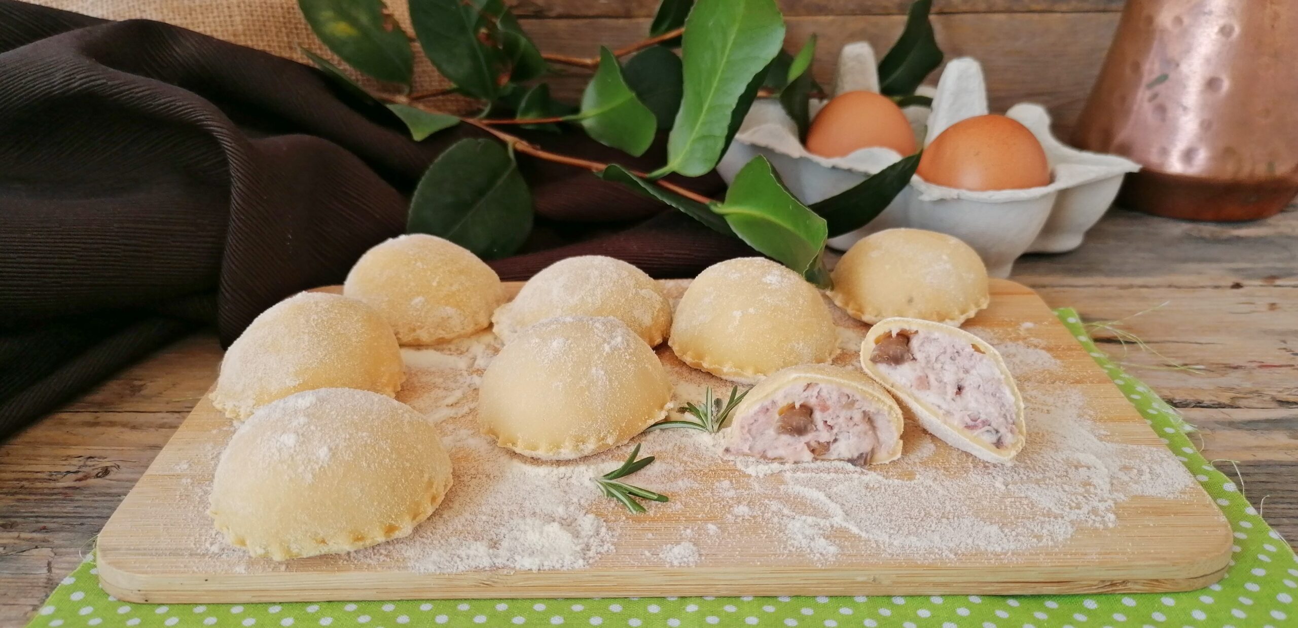 RAVIOLI RICOTTA FUNGHI E SALSICCIA Ripieno Gustosissimo IL MONDO DI ADRY