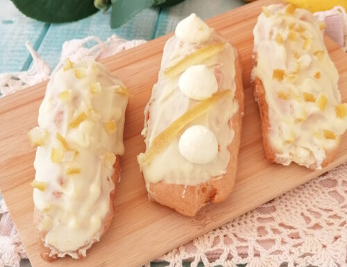 ECLAIR AL LIMONE PROFUMATI E DELIZIOSI