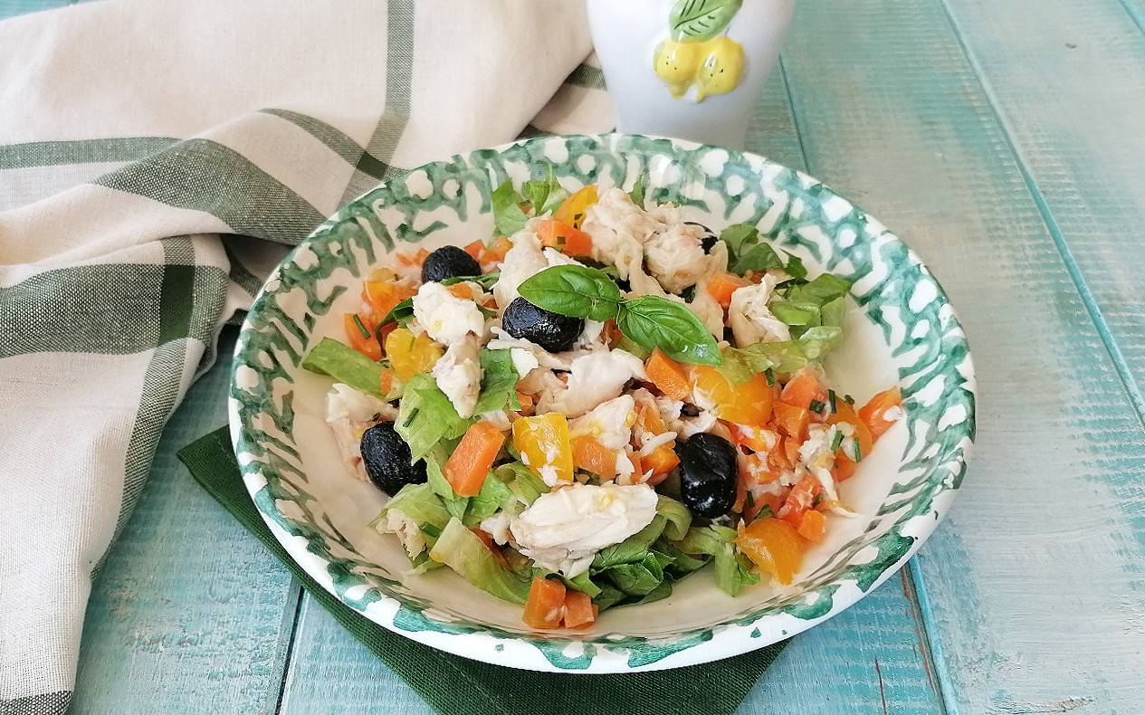 insalata di pesce persico