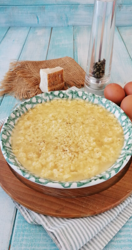 stracciatella in brodo