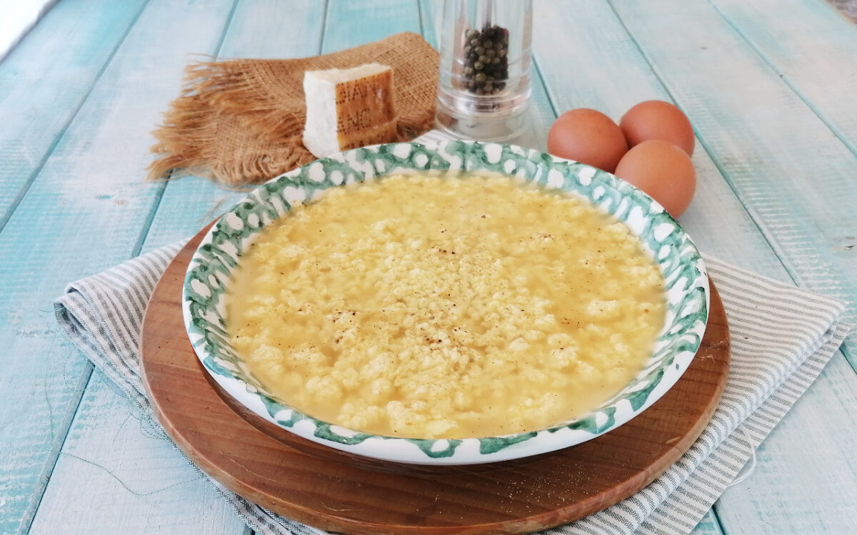 stracciatella in brodo
