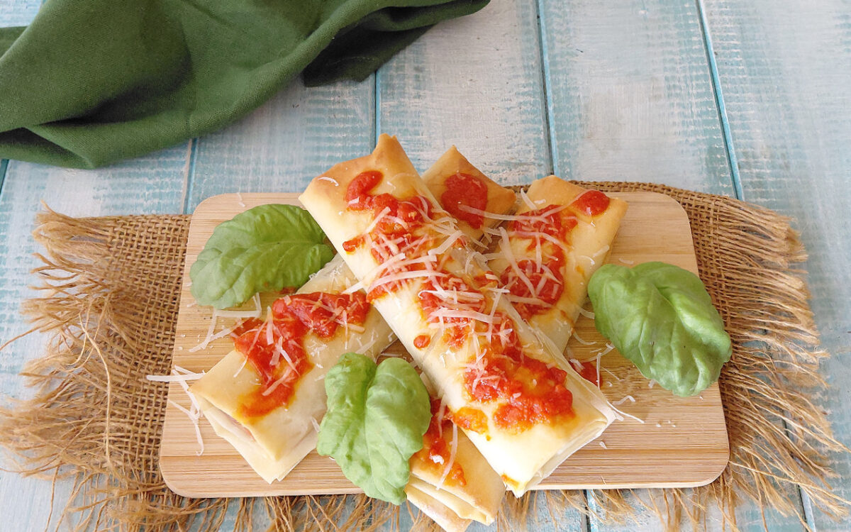 cannoli di parmigiana di melanzane