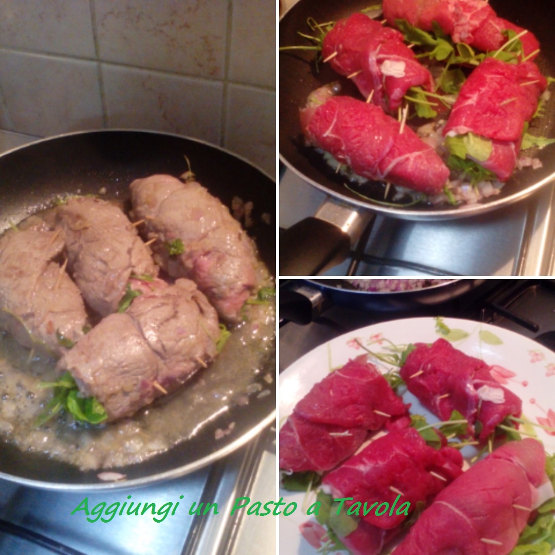 INVOLTINI DI CARNE CON PROSCIUTTO E RUCOLA Aggiungi un Pasto a Tavola