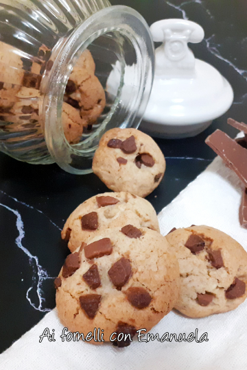 Cookies farro e gocce di cioccolato