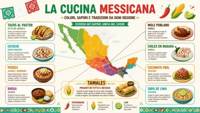 cucina messicana mappa