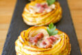 Nidi di patate con pancetta e scamorza