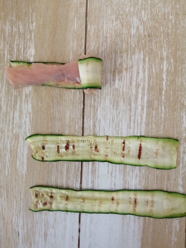 involtini di zucchine e salmone