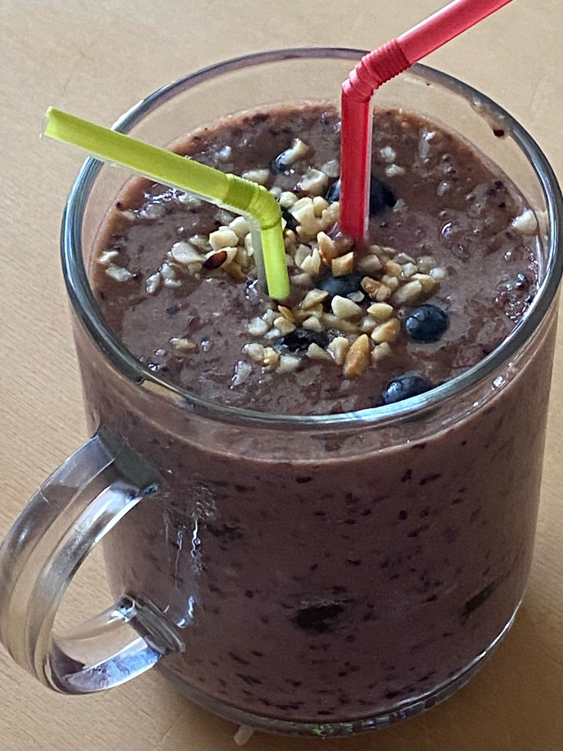Frullato ai mirtilli proteico