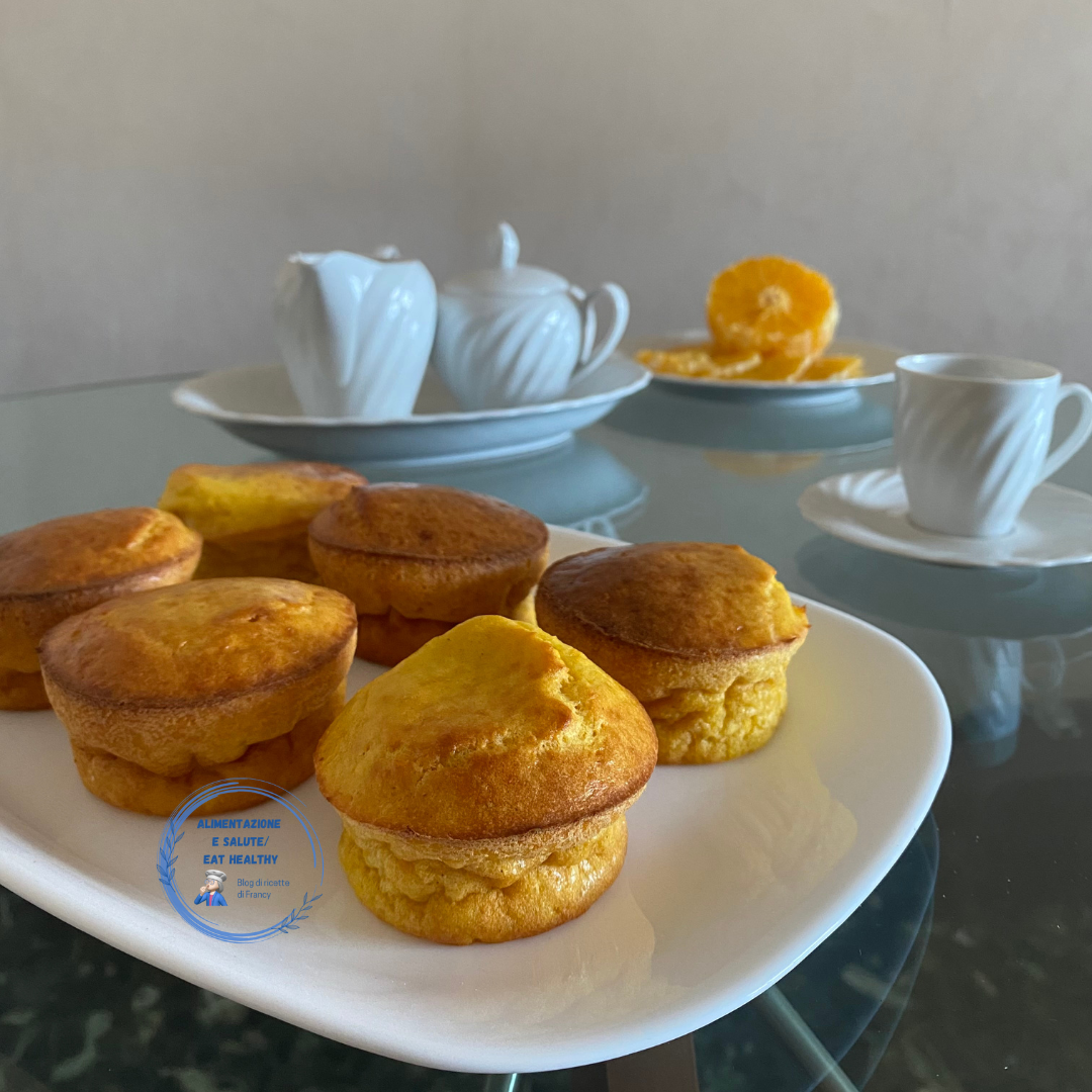 Muffin all'arancia senza zucchero per davvero