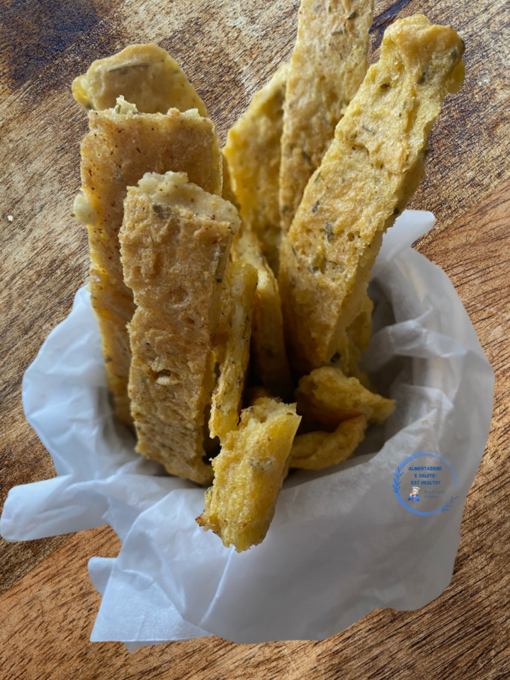 Bastoncini di ceci e mais senza glutine