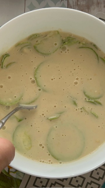 Versare le zucchine