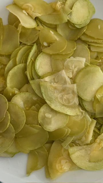 Cuoci le zucchine 
