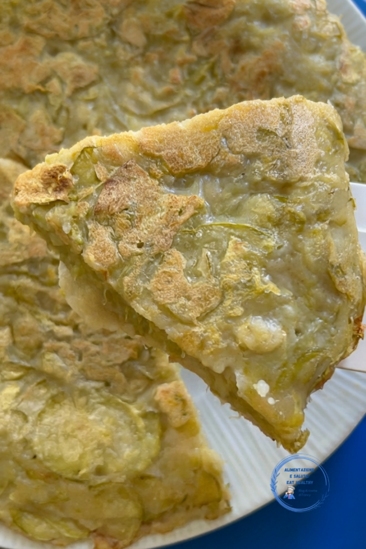 Schiacciata di zucchine trombetta in padella