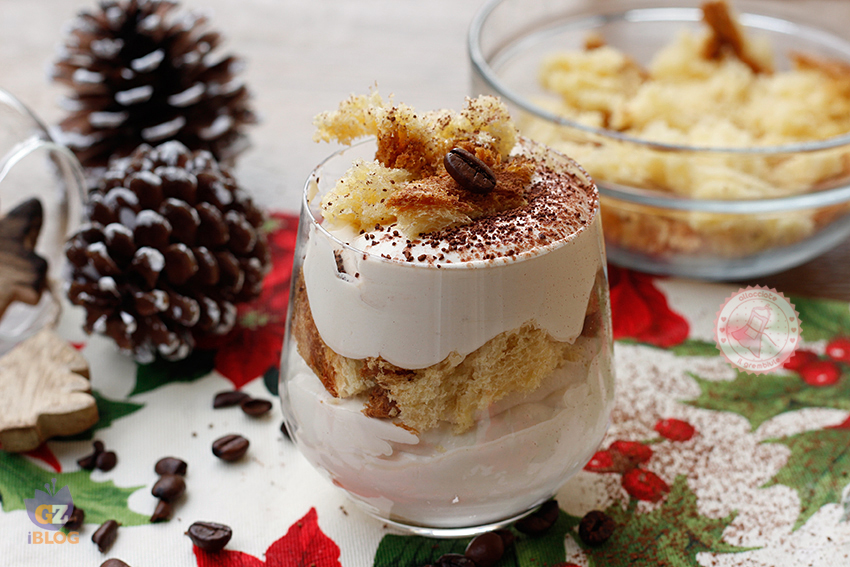 COPPA CON PANDORO E CREMA AL CAFFè ricetta con pandoro