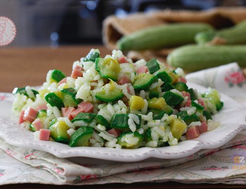 RISO FREDDO ZUCCHINE E PROSCIUTTO