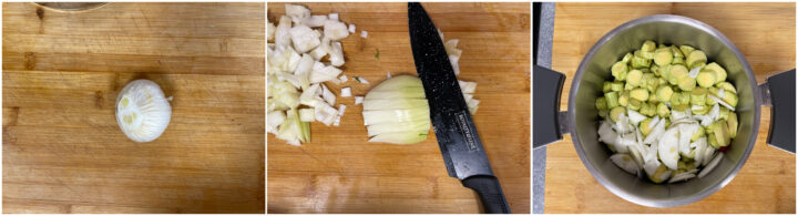 Minestra di zucchine trombetta