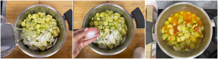 Minestra di zucchine trombetta