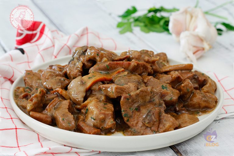 SPEZZATINO CON FUNGHI CREMOSO ricetta facile