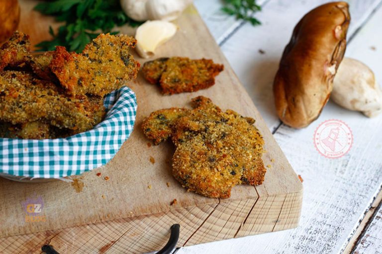 FUNGHI IMPANATI AL FORNO O FRITTI la panatura non si stacca