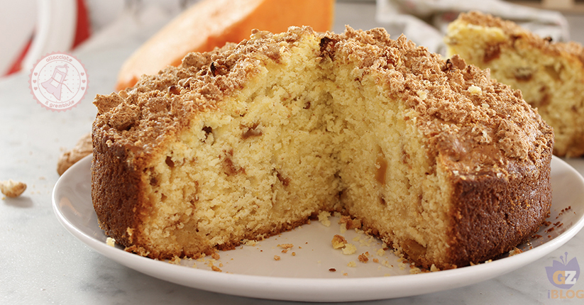 TORTA ZUCCA E AMARETTI ricetta furba facile e veloce