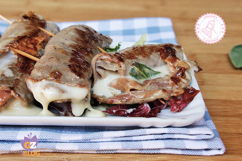 INVOLTINI DI CARNE PROSCIUTTO E FORMAGGIO ricetta facile