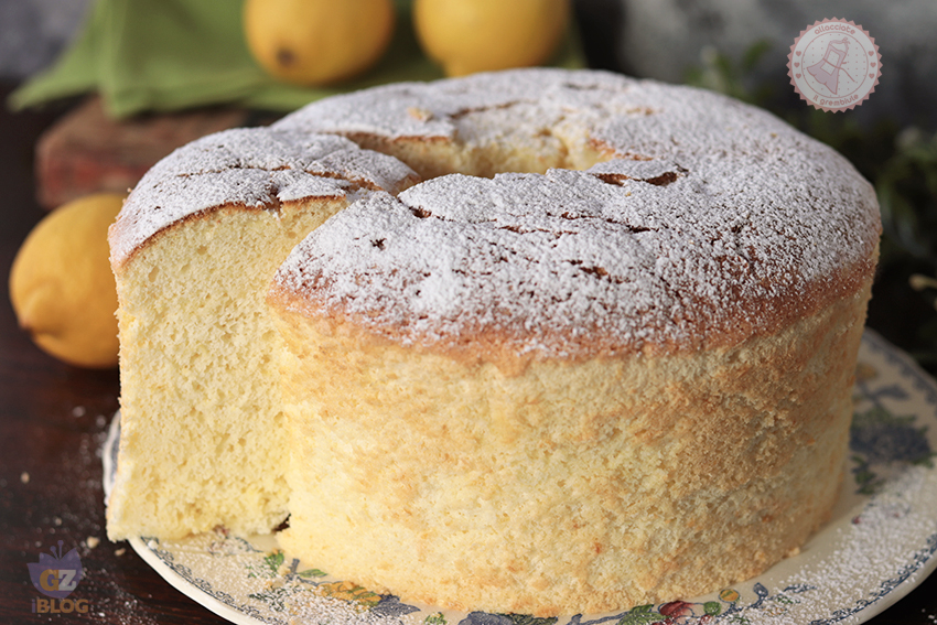 CHIFFON CAKE AL LIMONE ricetta torta alta senza burro